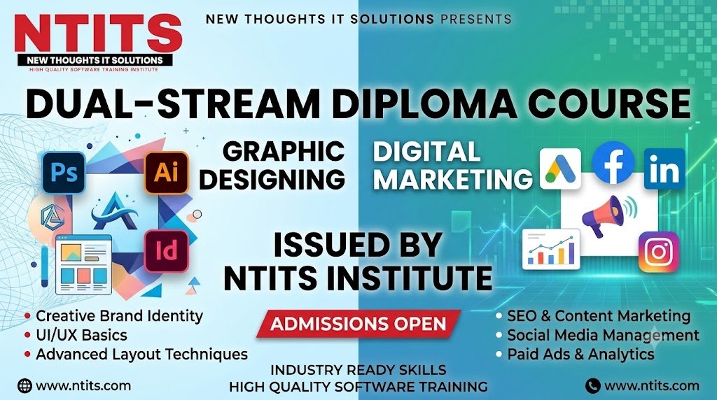 DIPLOMA IN GRAPHIC DESIGNING AND DIGITAL MARKETING