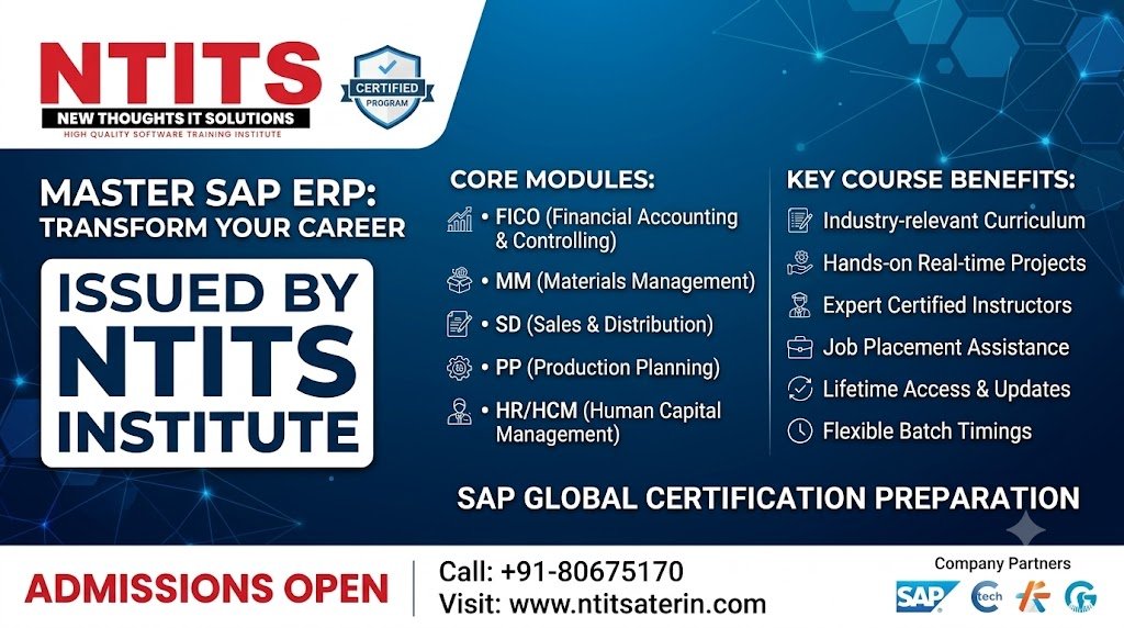 SAP COURSE IN NTITS INSTITUTE