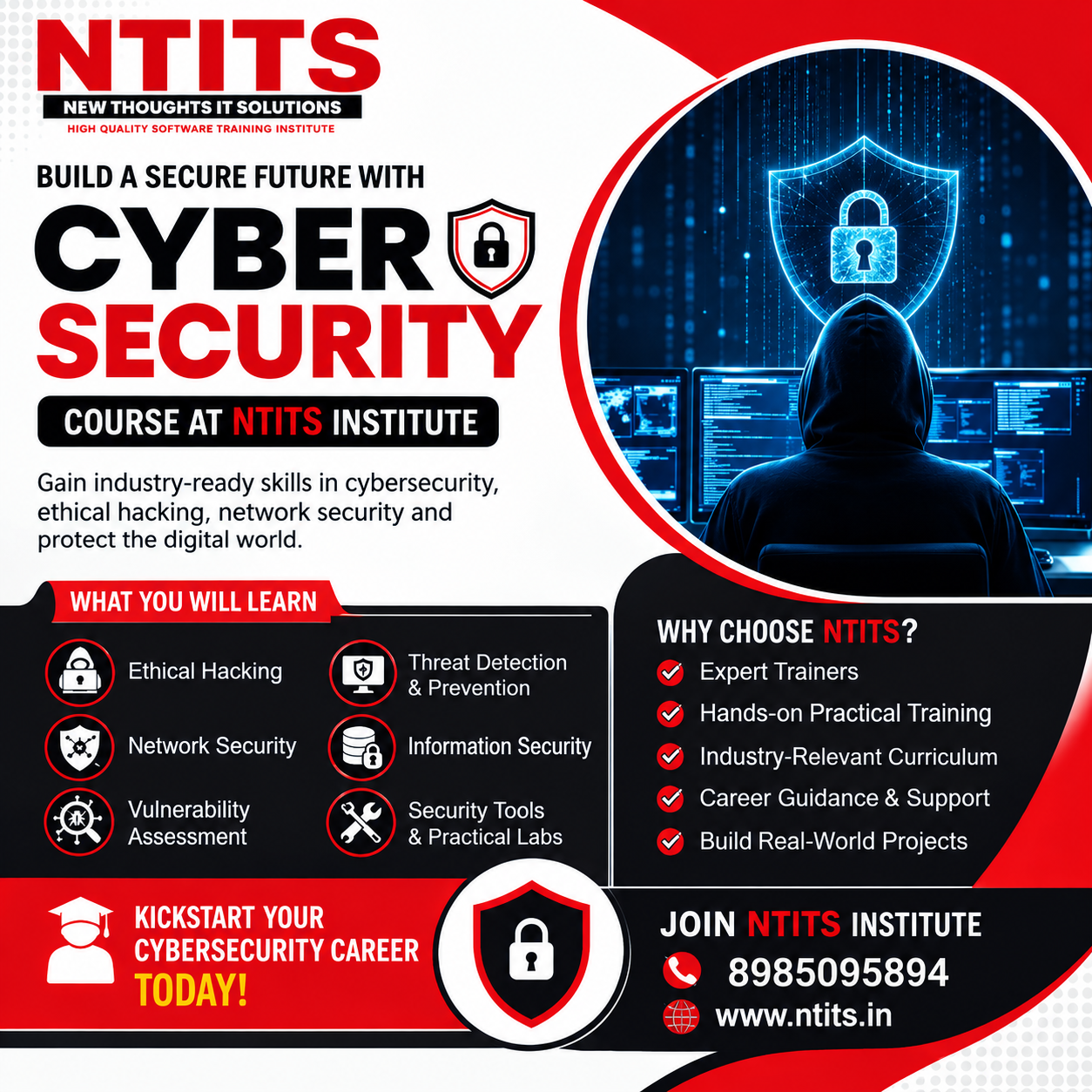 Cyber Security Course at NTITS Institute with Ethical Hacking and Cybersecurity Training