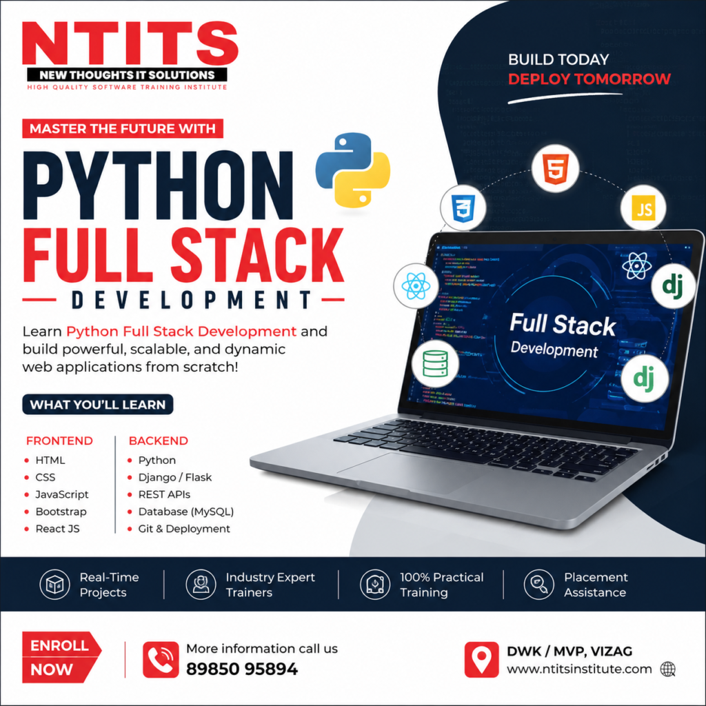 python full stack development course in ntits institute