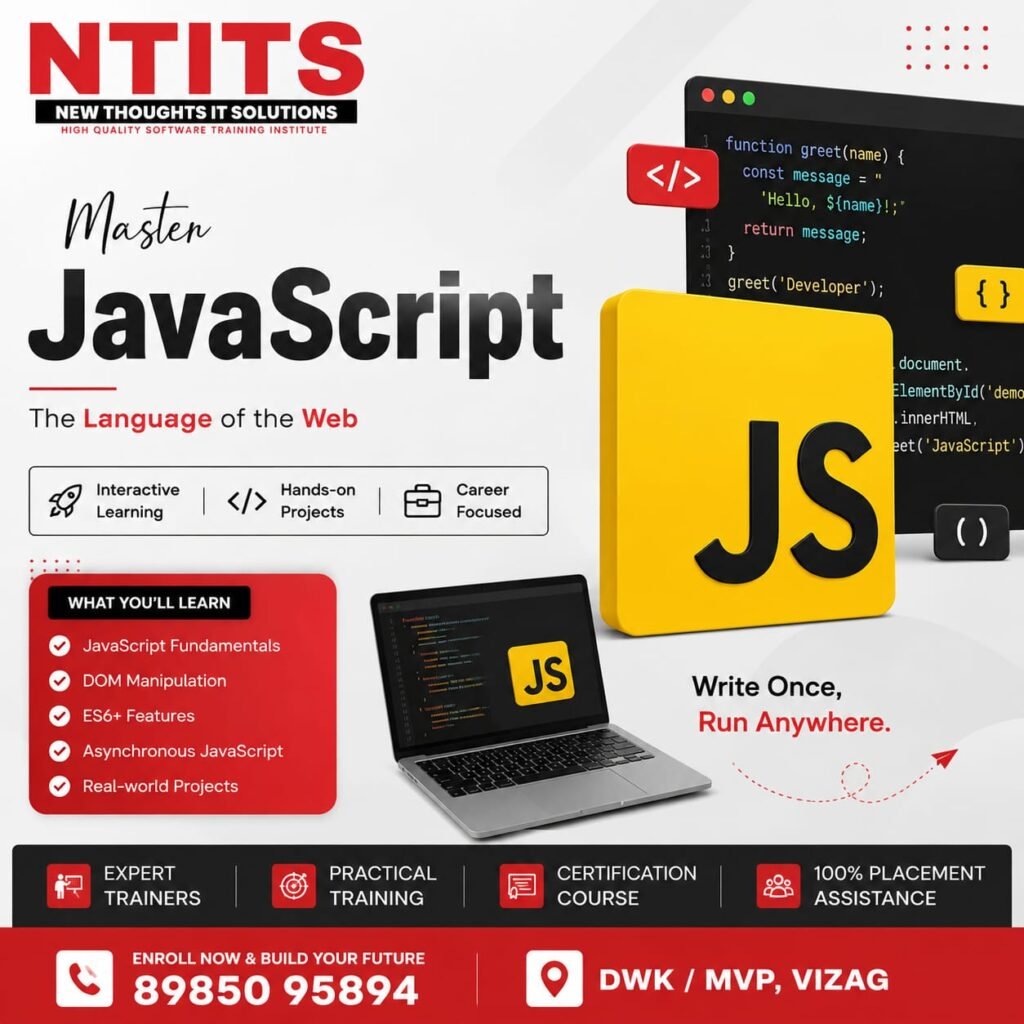 best java script course in ntits institute