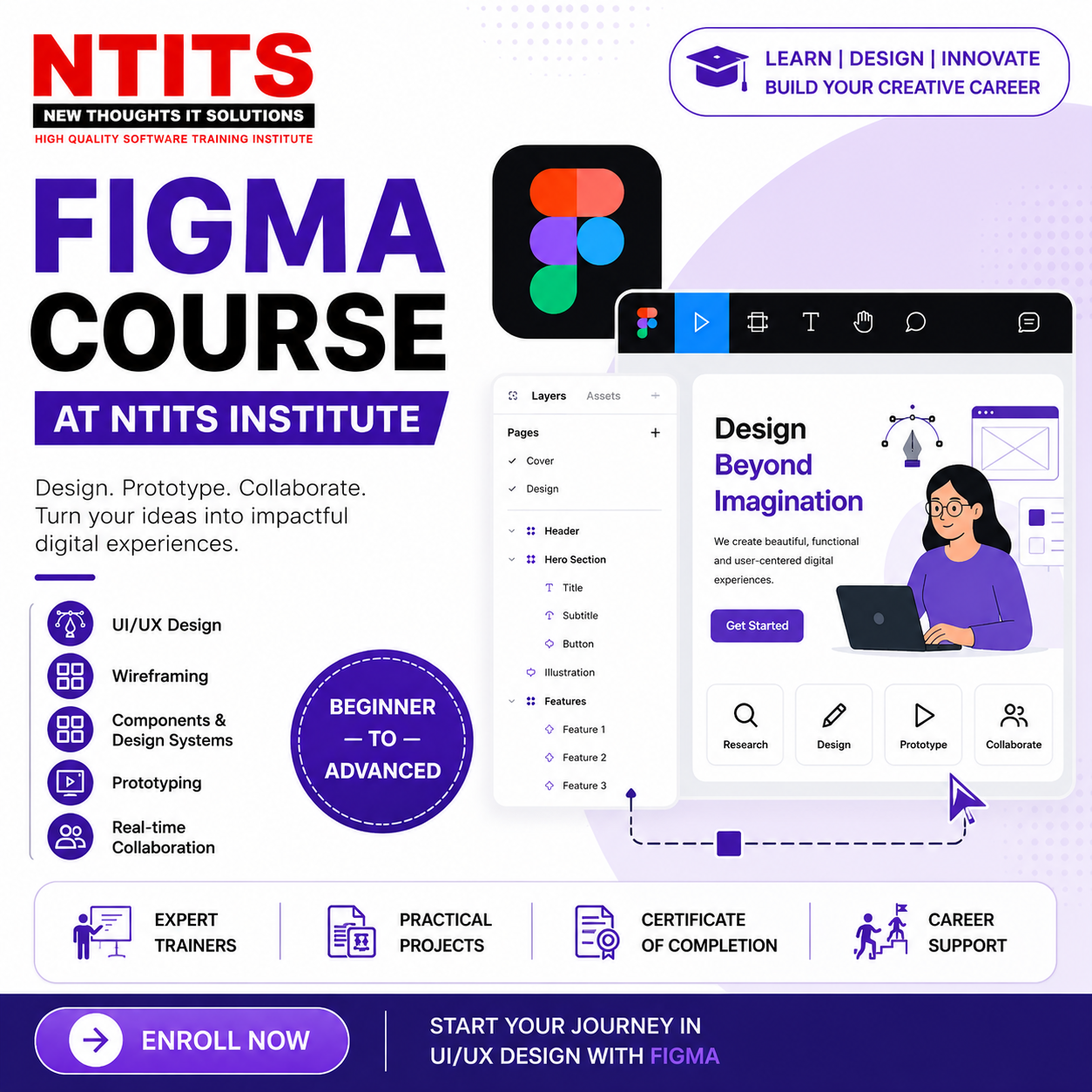 Figma Course at NTITS Institute for UI UX Design Training
