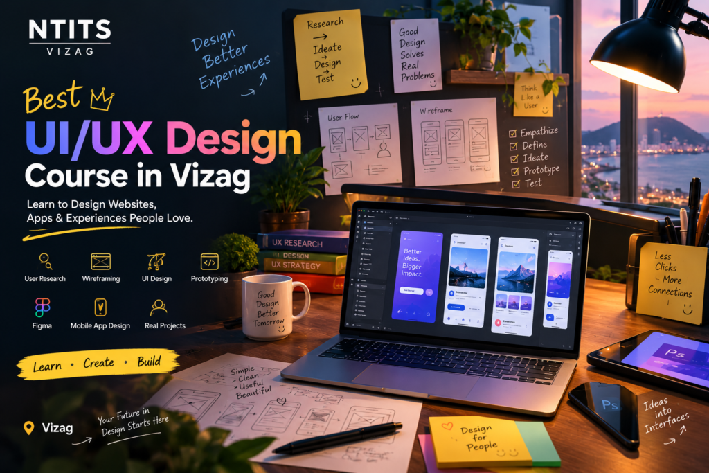 Best UI/UX Design Course in Vizag | Learn UI/UX Design at NTITS
